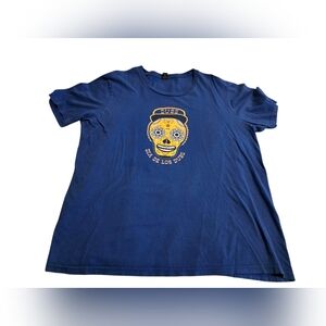 Dia De Los Dubs Golden State Warriors Blue Graphic T Shirt Size L